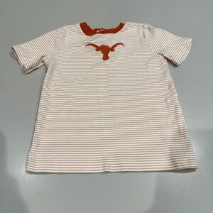 Magnolia Baby Texas Longhorn T-Shirt Size 5 Orange and White Short Sleeve Tee